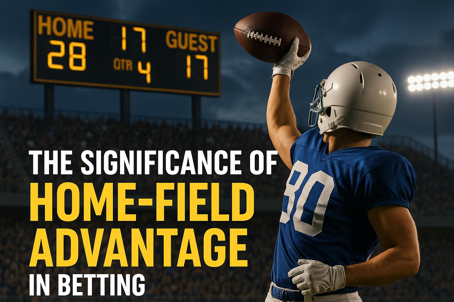 The significance of home-field advantage in betting.