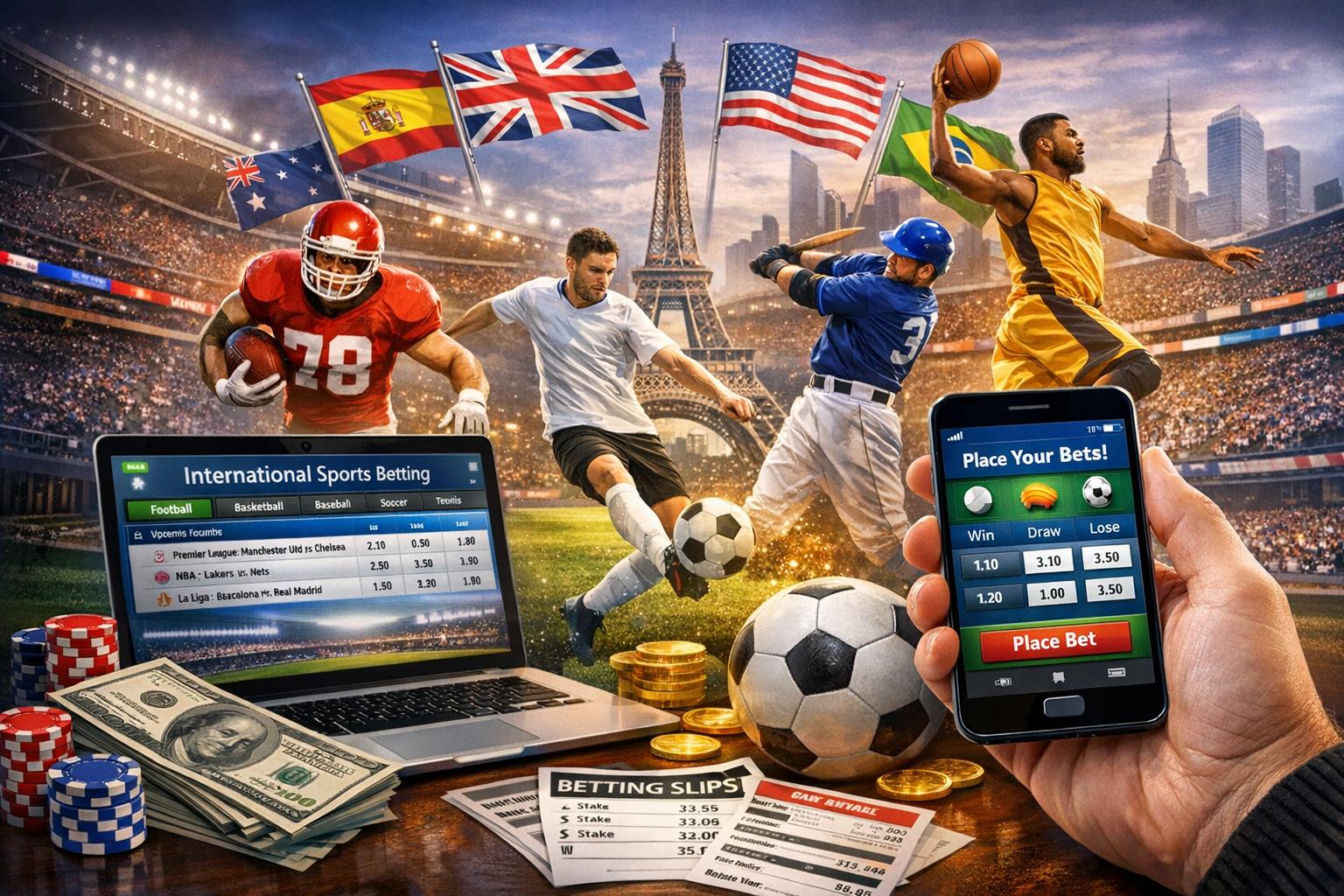Betting on international sports leagues