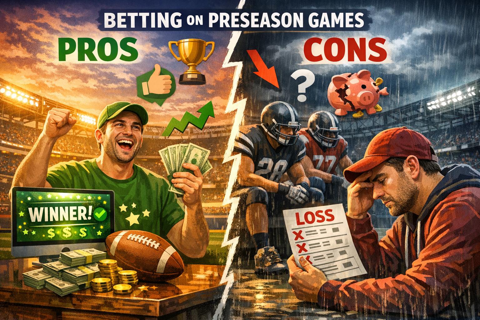 The pros and cons of betting on preseason games